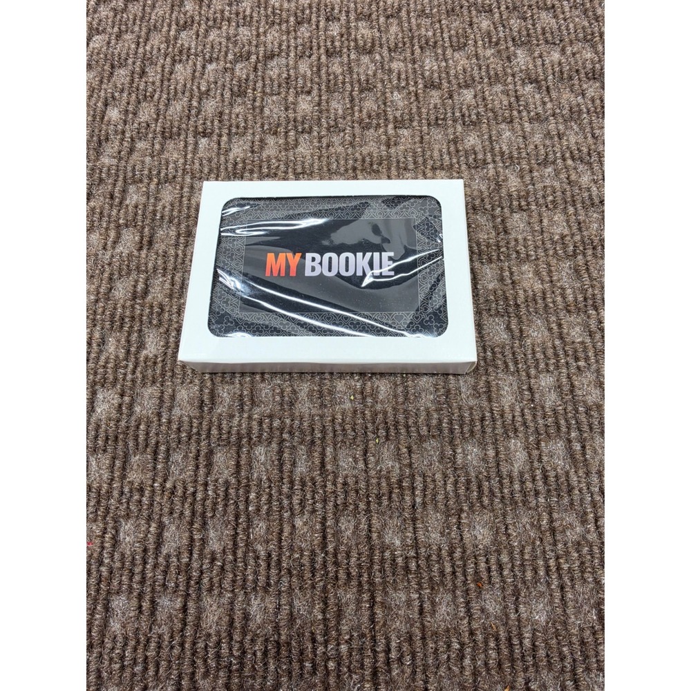 MyBookie Playing Card Deck Factory Sealed Promotional Black Poker Cards